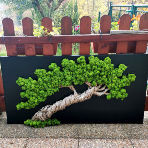Živý mechový obraz, strom 60x120cm